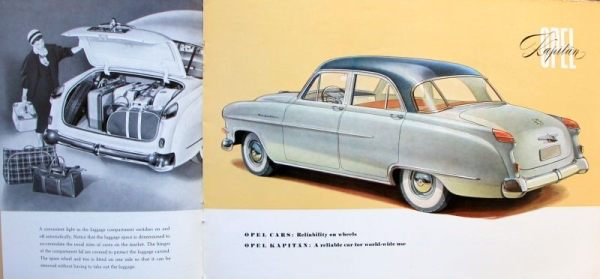Opel Kapitaen Modelprogram 1955 Carbrochure  (1281)